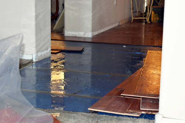Professional Emergency Water Damage Restoration technician working in Tsaile, AZ